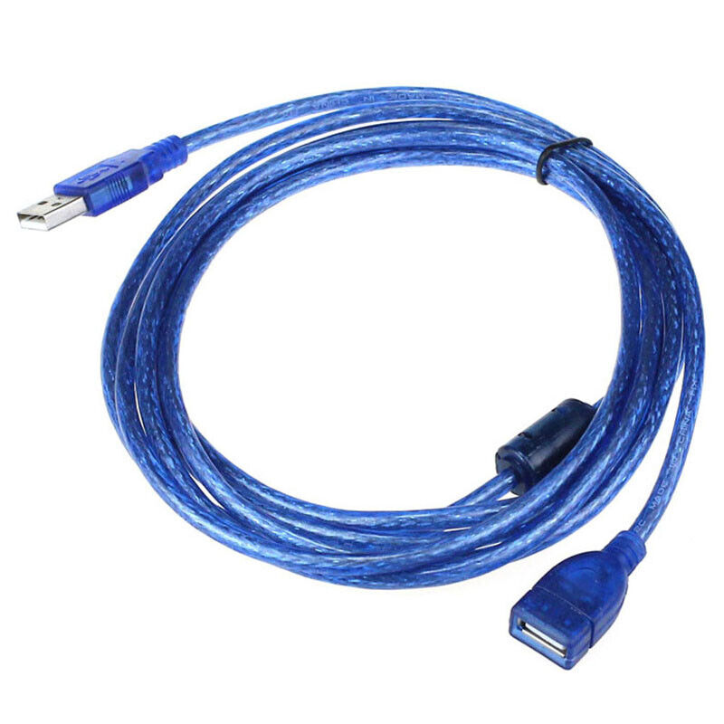 USB Cable Extension Cord Adapter Male to Female Wire USB 2.0 1.5m/3m/5m Blue