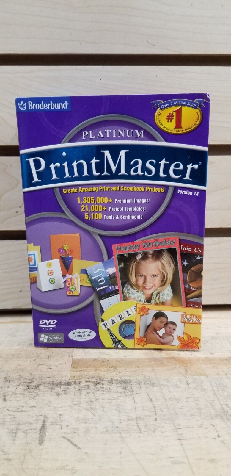 Broderbund Printmaster - Platinum Version 18 WINDOWS VISTA & XP COMPATIBLE NEW