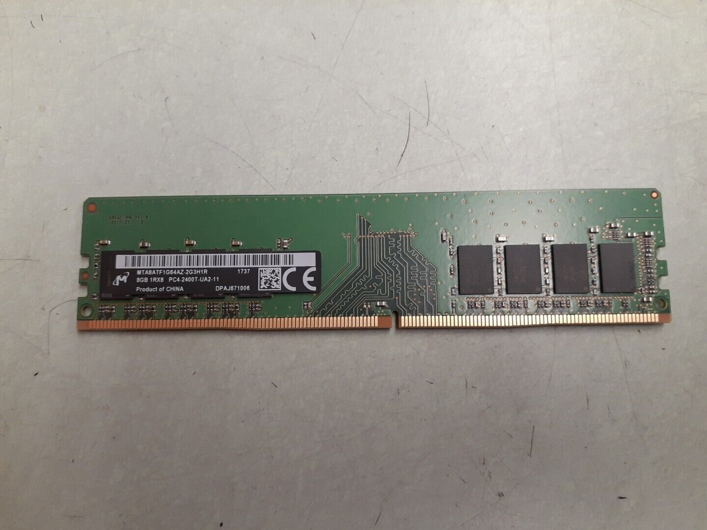 8GB Micron 1x8GB 1Rx8 PC4-2400T-UA2-11 Desktop RAM MTA8ATF1G64AZ-2G3H1R 1737