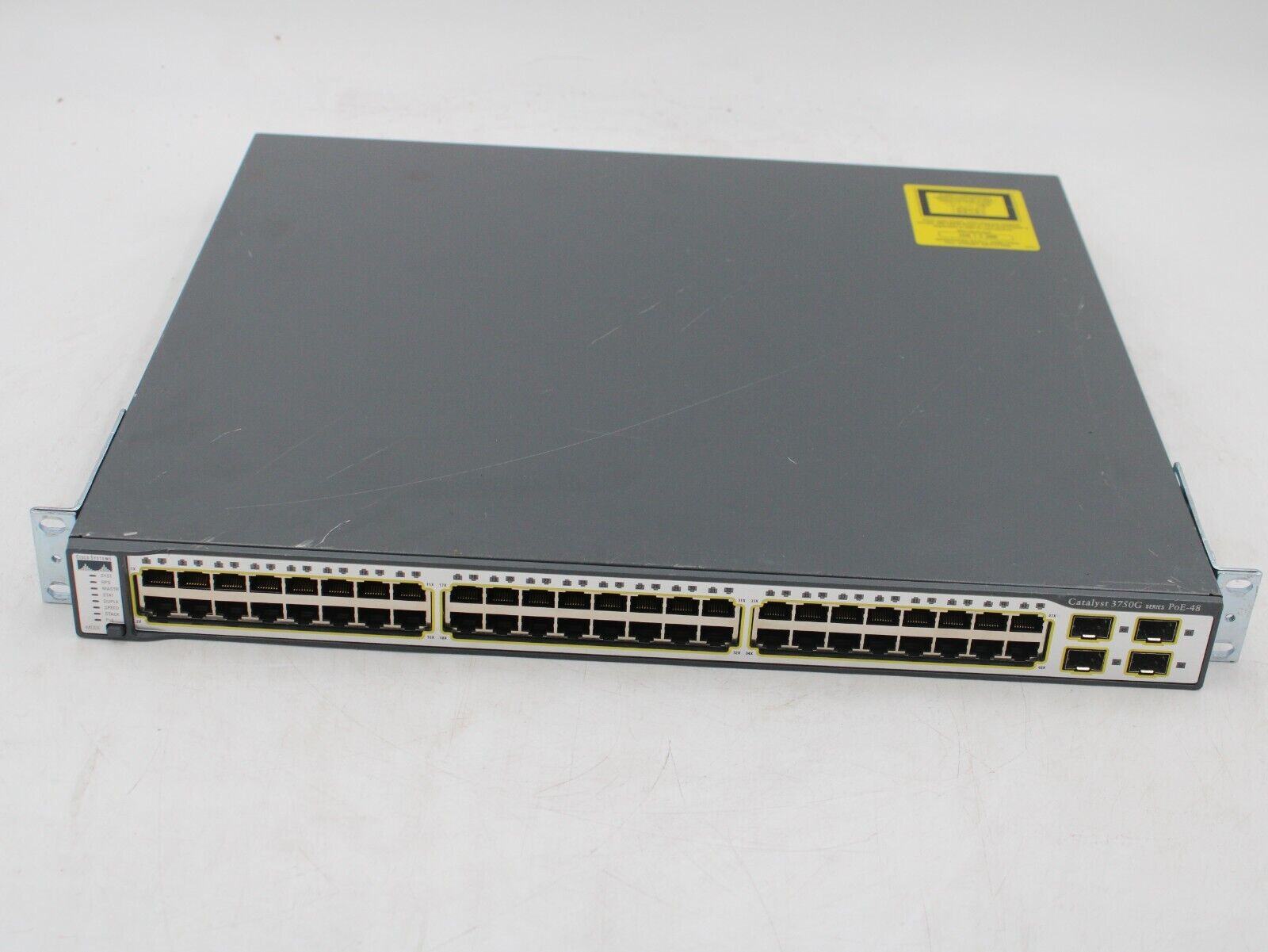 Cisco WS-C3750G-48PS-S 48 Port PoE Gigabit Ethernet Switch