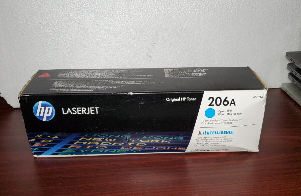 NEW SEALED HP 206A Cyan Original LaserJet Toner Cartridge, W2111A #69