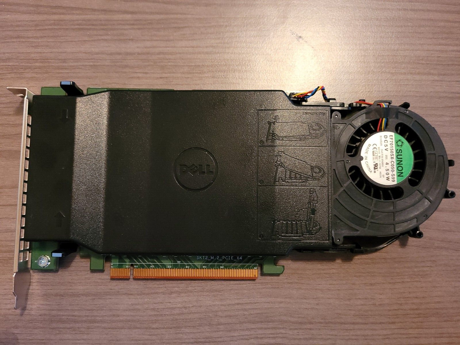Dell Ultra Speed 4x M.2 NVMe SSD PCIe Adapter Card 80G5N 6N9RH TX9JH DPWC400