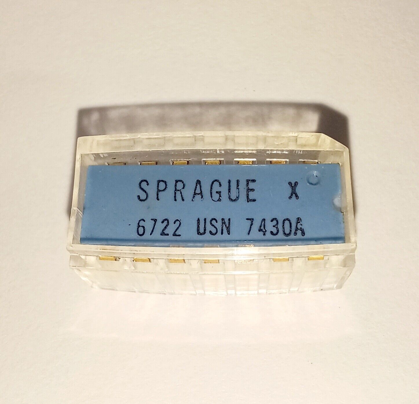 Sprague USN 7430A IC chip microchip DIP-14 vintage from 1967 Gold plated legs