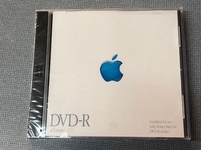 Vintage Apple-Logo DVD-R for Power Mac G4 Never Opened 