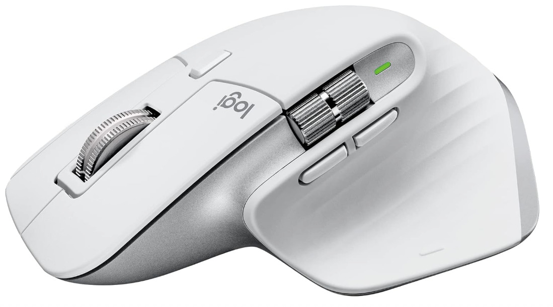 Logitech MX Master 3S Wireless Mouse for Mac Ultra-Fast Scrolling - Pale Gray