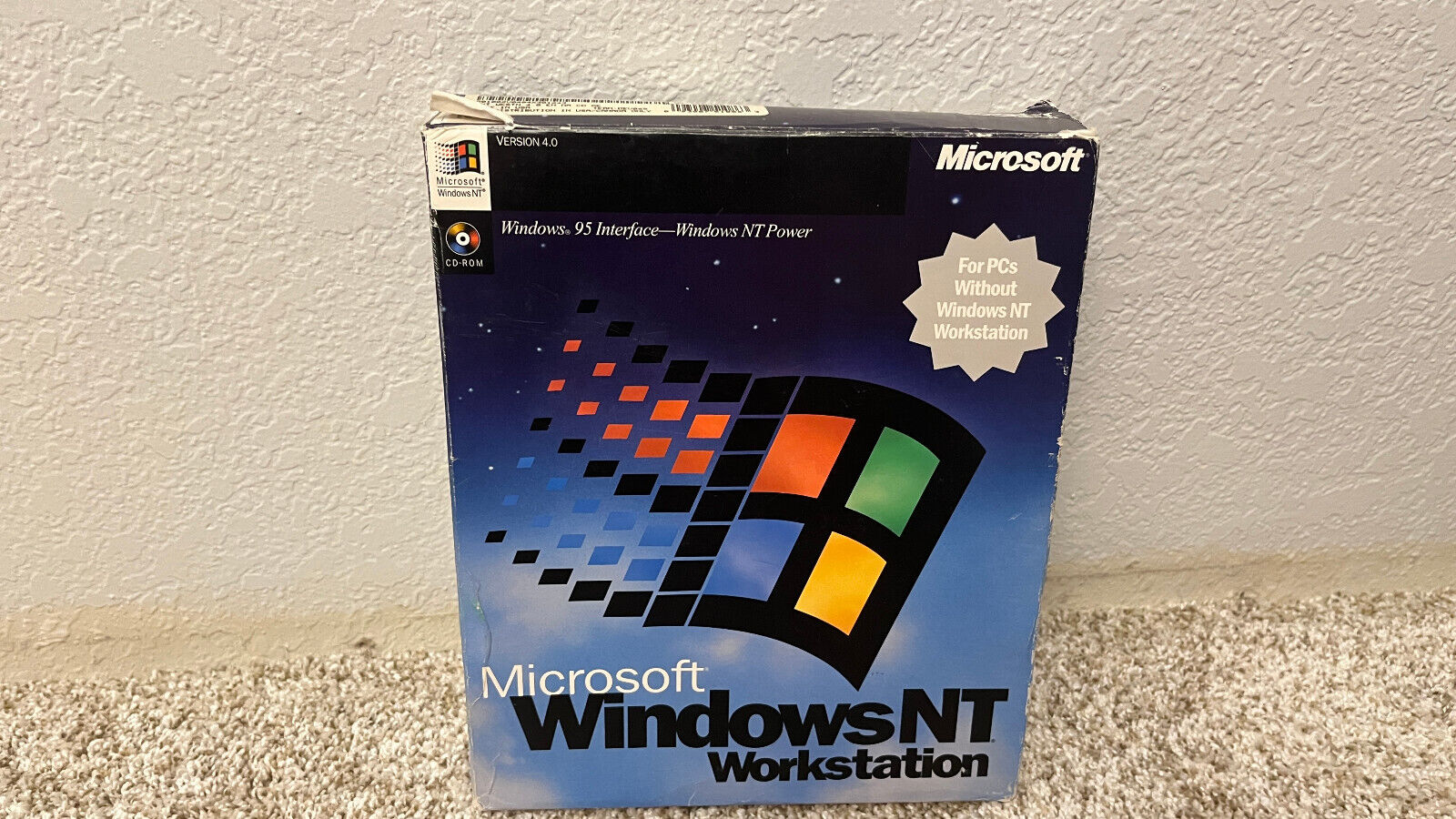 Windows NT Workstation 4.0 Big Box Edition Collector's Vintage Software
