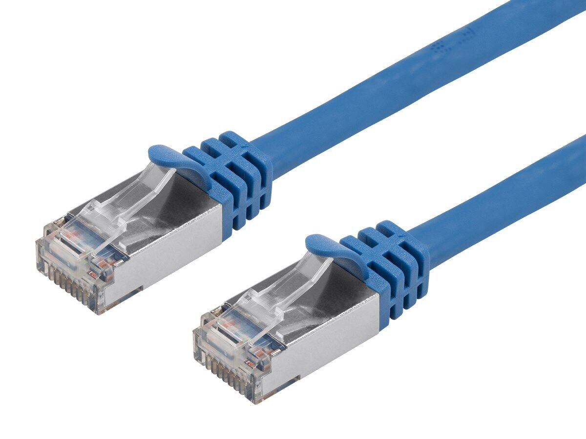 Monoprice Cat7 Ethernet Patch Cable - 25 feet - Blue | Flexboot RJ45  Stranded