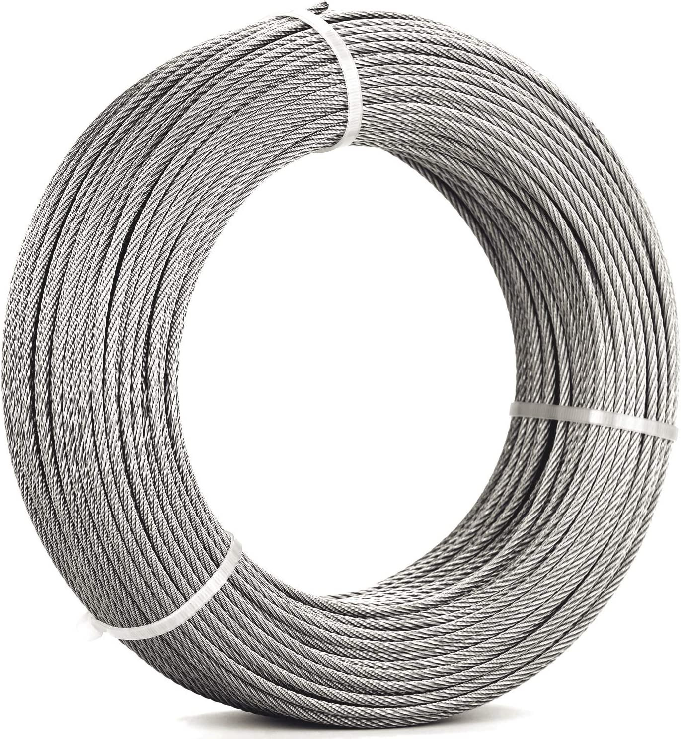 1/8 Stainless Steel Aircraft Wire Rope for Deck Cable Railing Kit,7X7 300Feet T3