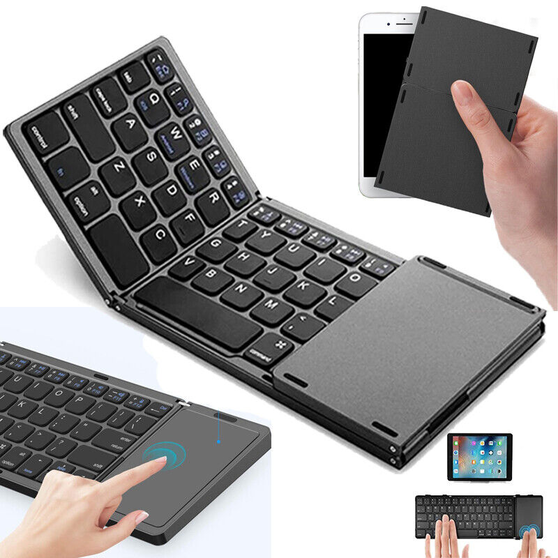 Pocket Bluetooth Keyboard Mice For iPad iPhone Tablets Samsung Phone For Travel