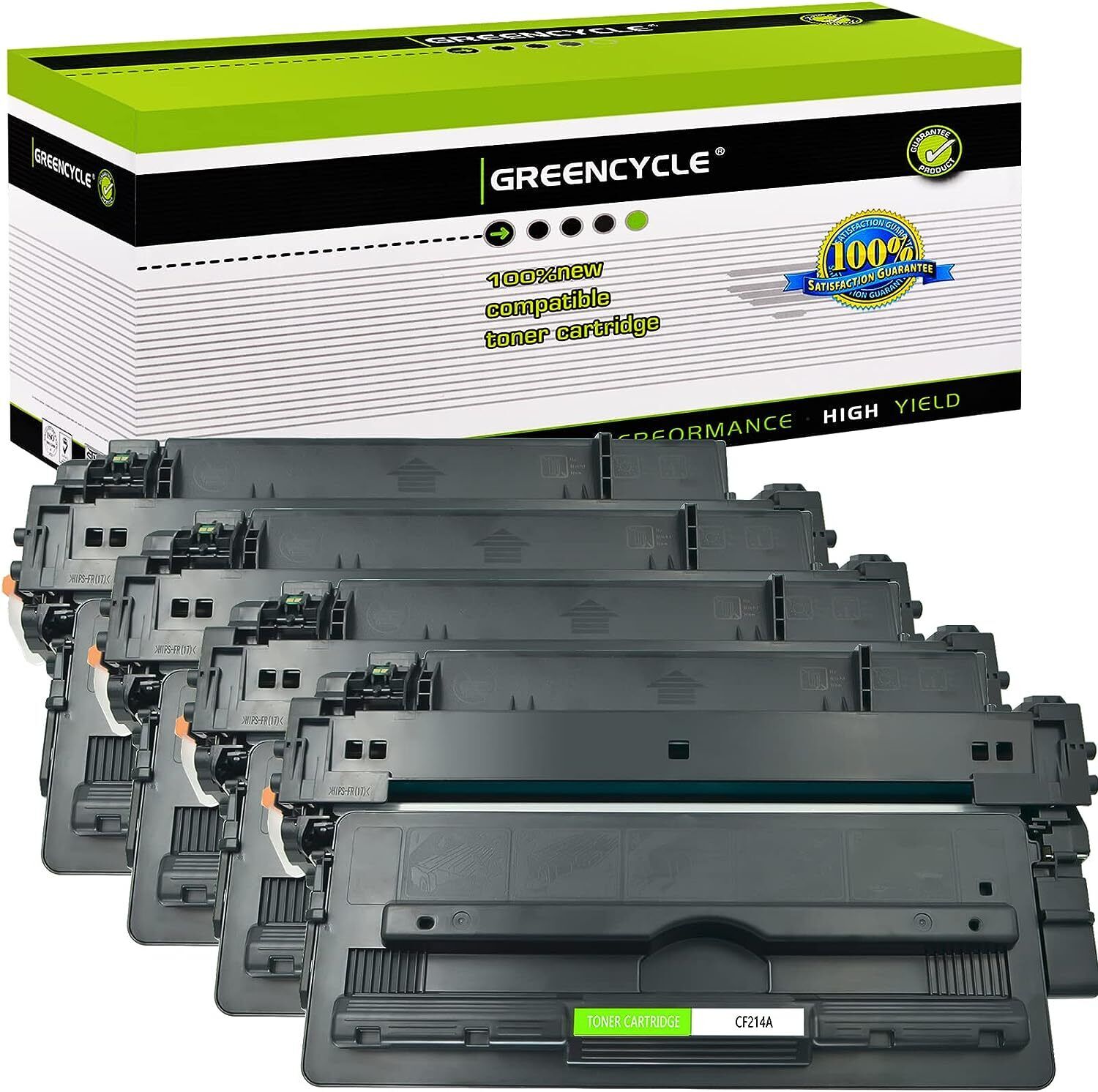 4PK Greencycle CF214X Toner Cartridge Compatible for HP Laserjet Pro MFP M712