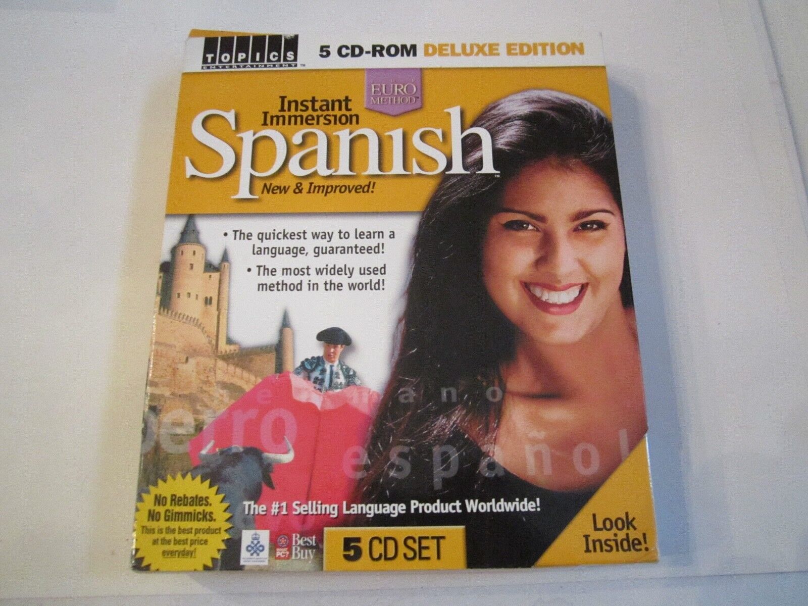 INSTANT SPANISH 5 CD-ROM DELUXE EDITION - THE EURO METHOD IN THE BOX - TUB RRRR
