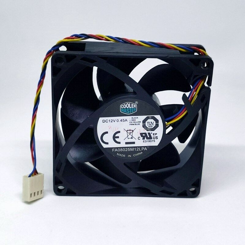 Cooler Master FA08025M12LPA 12V 0.45A 80*80*25MM 8CM 4Pin Cooling Fan