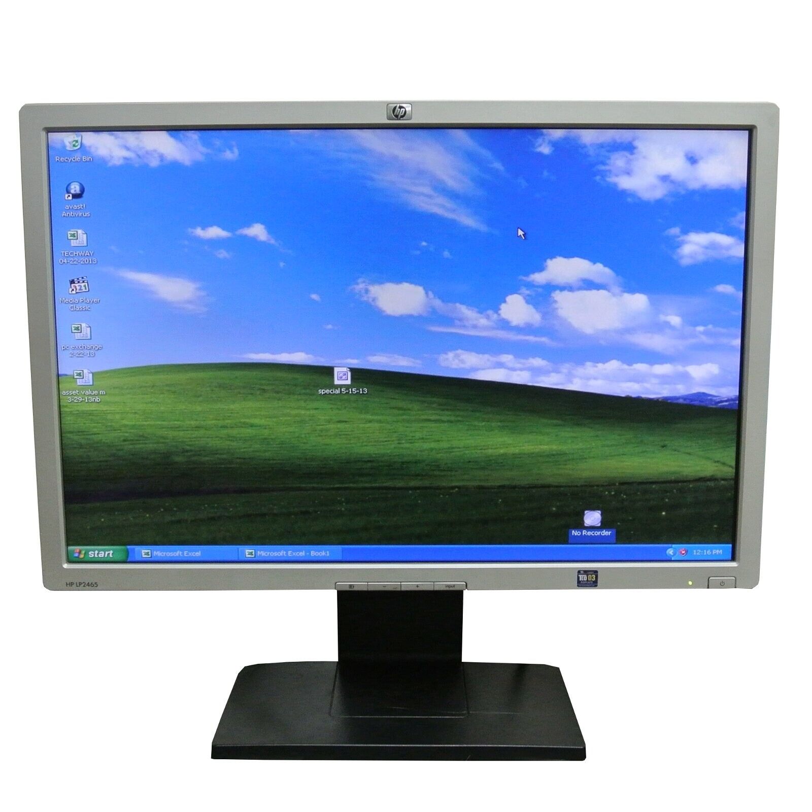 HP LP2465 24” FHD 1920x1200 LCD Monitor DVI 16:10 60 Hz 1000:1 6 ms *GRADE A*