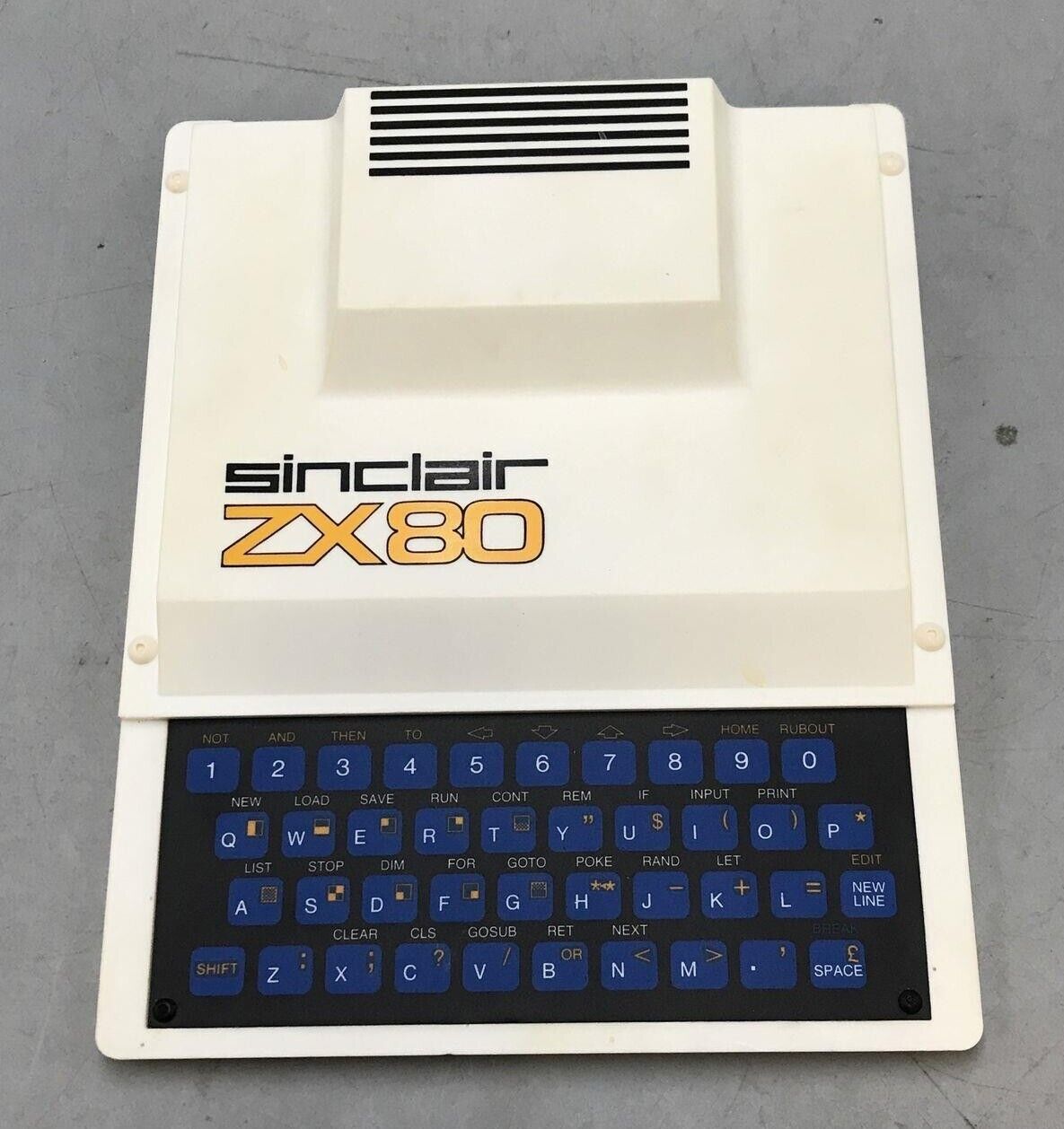 Retro Sinclair ZX80 Computer Vintage Collectible Original with Manual
