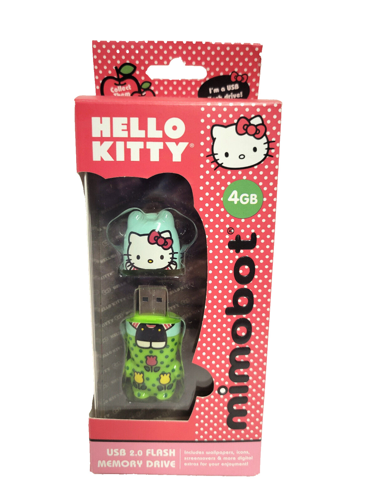 Hello Kitty Mimobot Fun in the Field Cute 4gb USB Flash Memory Drive BRAND NEW