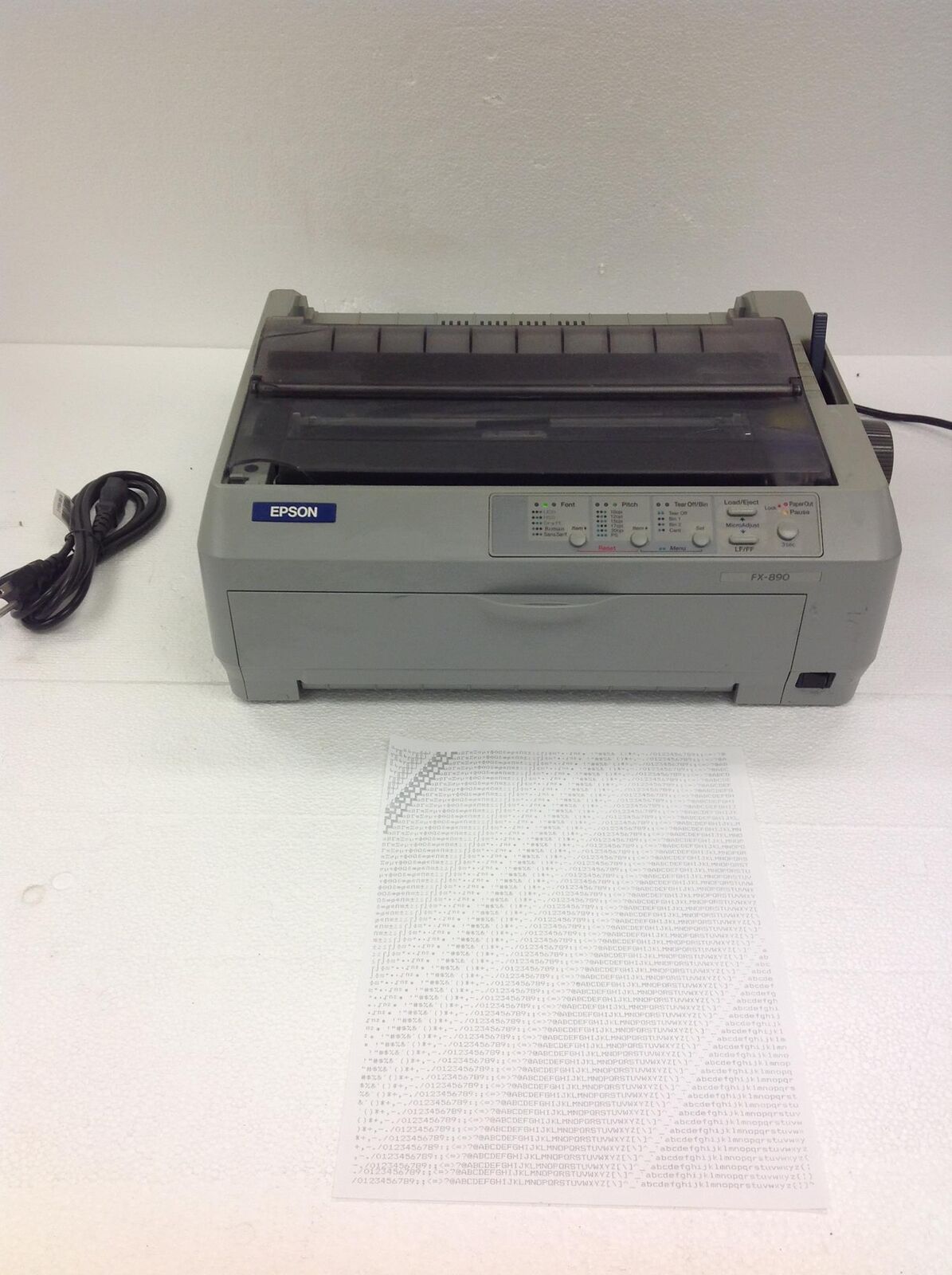 Epson Fx-890 Printer Usb Parallel Ribbon Used Working 