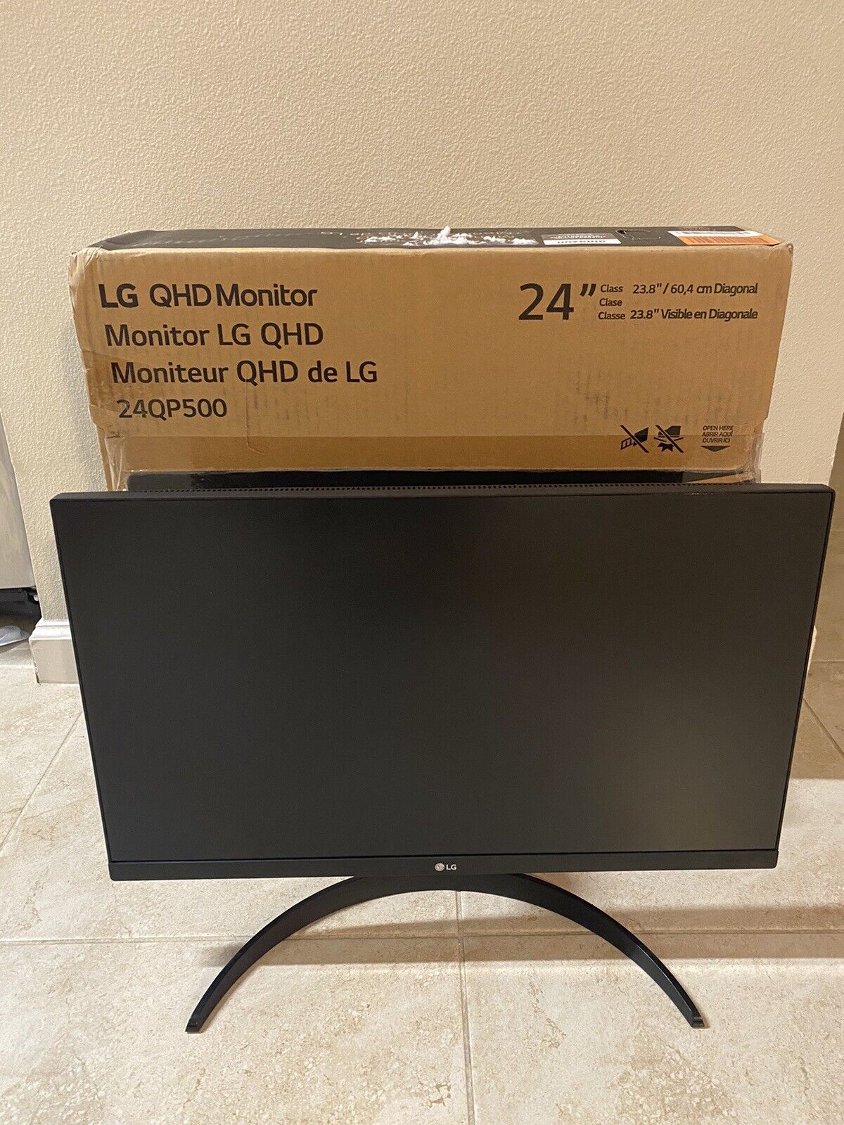 LG 24QP500-B 24'' 16:9 QHD IPS HDR Monitor with AMD FreeSync