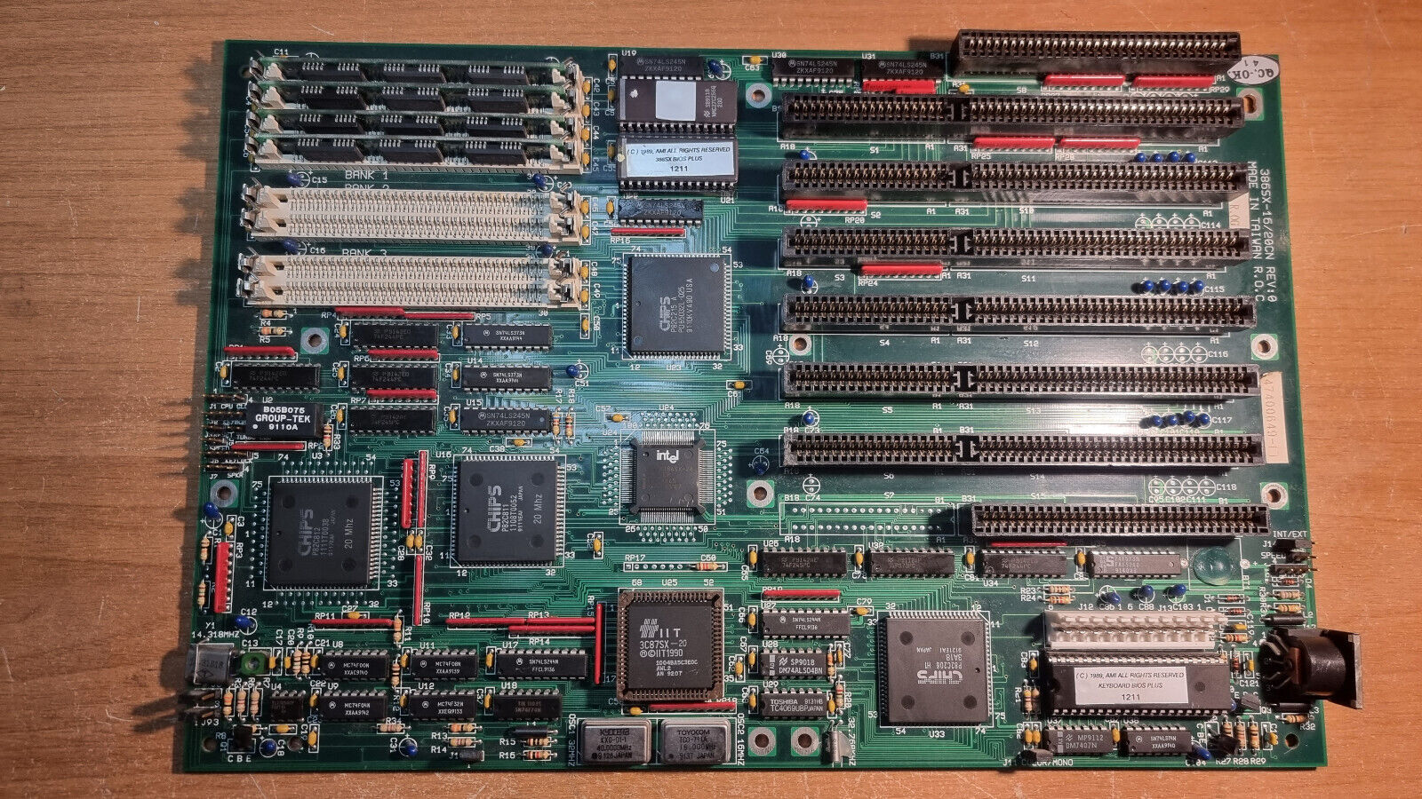 386SX-16/20CN rev:0 - 20Mhz - IIT 4C87DLC - 4MB Ram