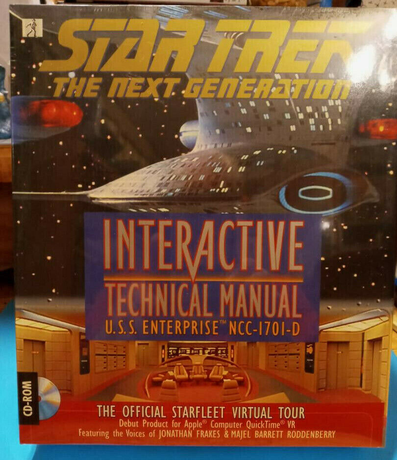 SEALED RARE CDROM STAR TREK NEXT GENERATION INTERACTIVE TECHNICAL MANUAL PC 1994