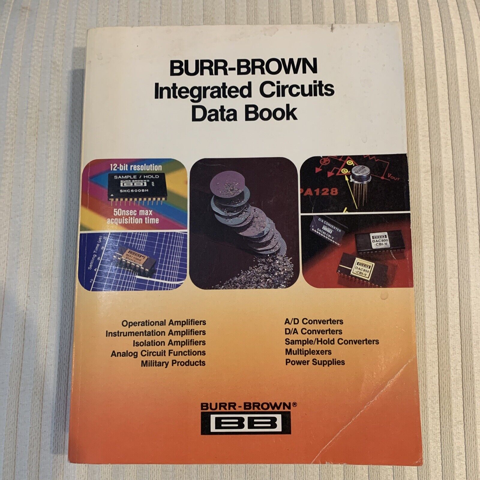 Vtg BURR-BROWN Integrated Circuits Data Book 1986 Softcover Computing Military