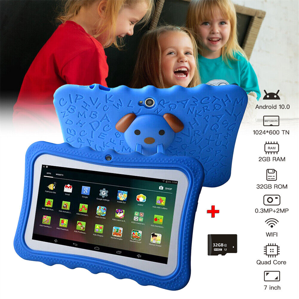 Educational Learning Kids Tablet 7in Android Parental Control Wifi Dual Camera