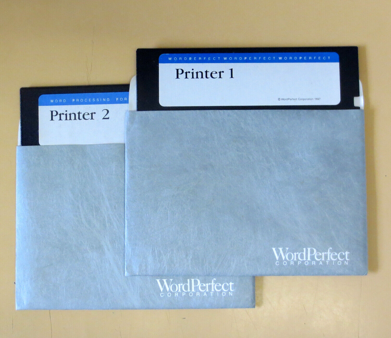Vintage Software | WordPerfect | 5.25 Floppies x 2  | Perfect Condition ✔️ ✔️| 