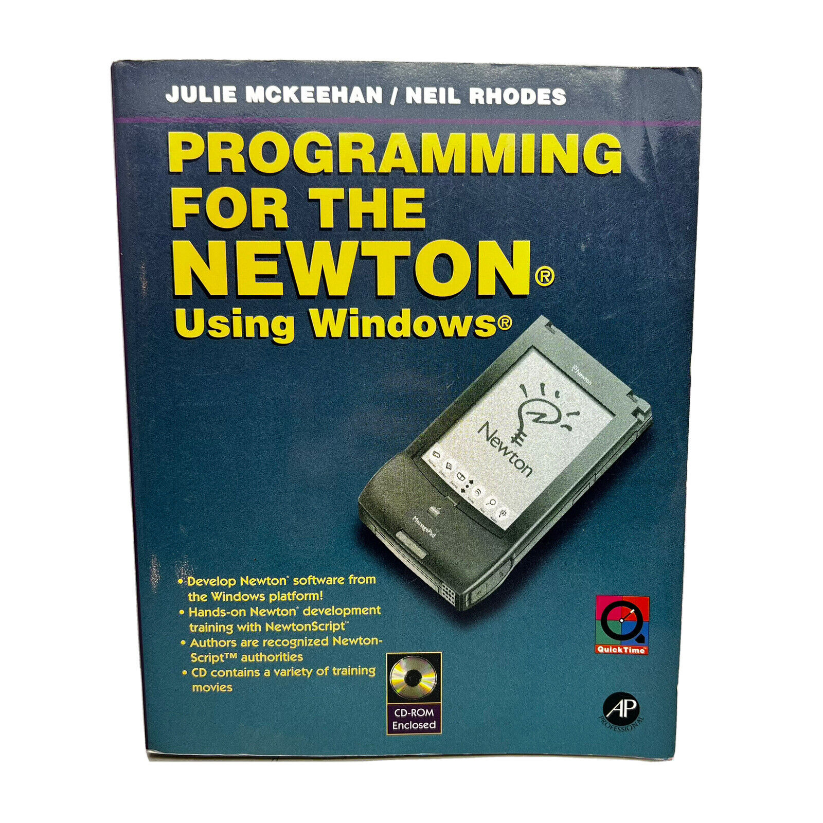 Programming The Newton Using Windows Book + CD-ROM Disc Set New Manual Guide Vtg