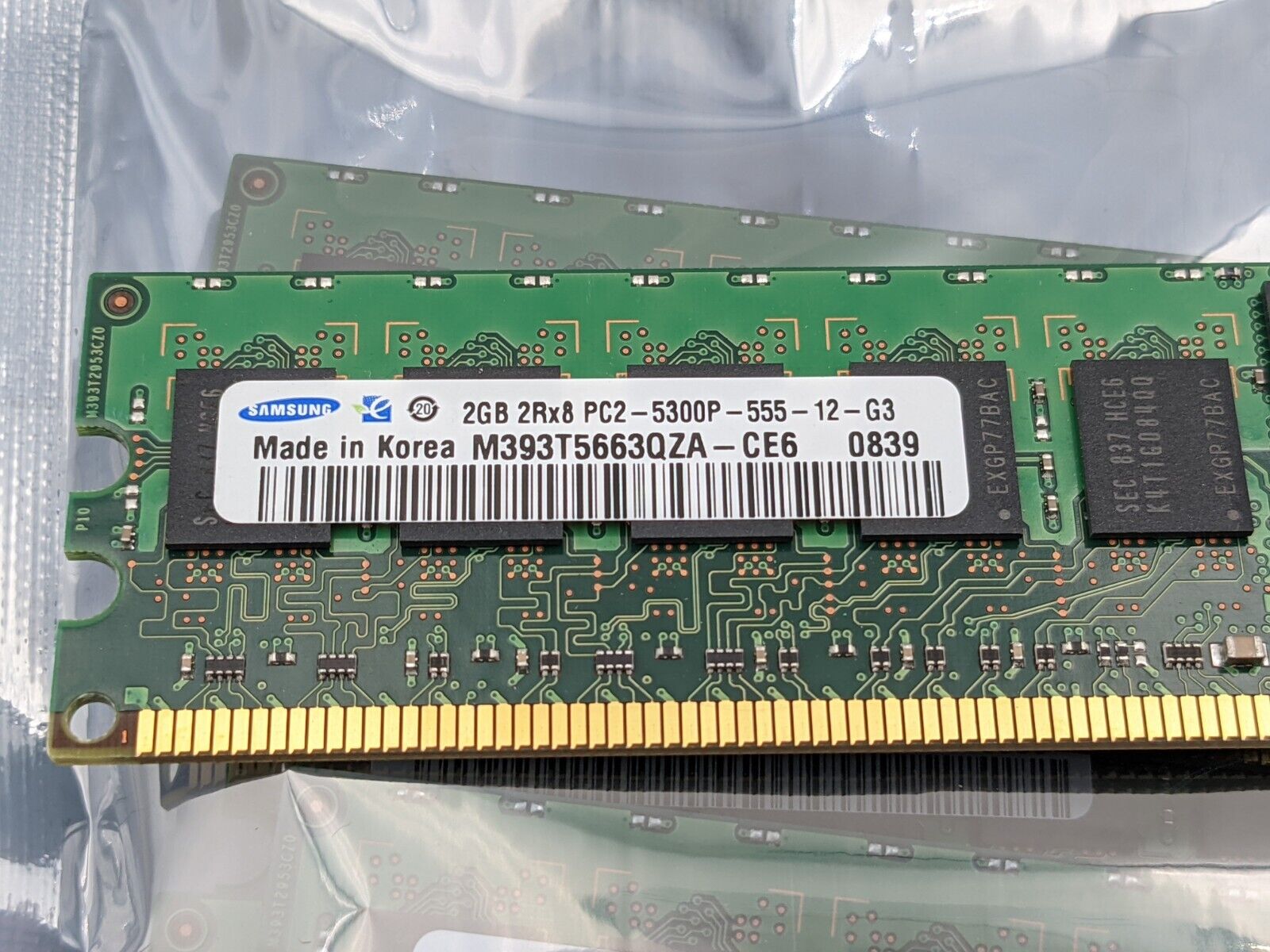 Lot/16 2GB (32GB) Samsung DDR2 667MHz PC2-5300P ECC Server Ram  M393T5663QZA-CE6