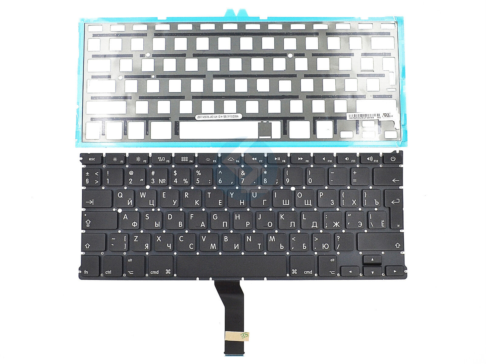 NEW Russian Keyboard w/ Backlight for MacBook Air 13