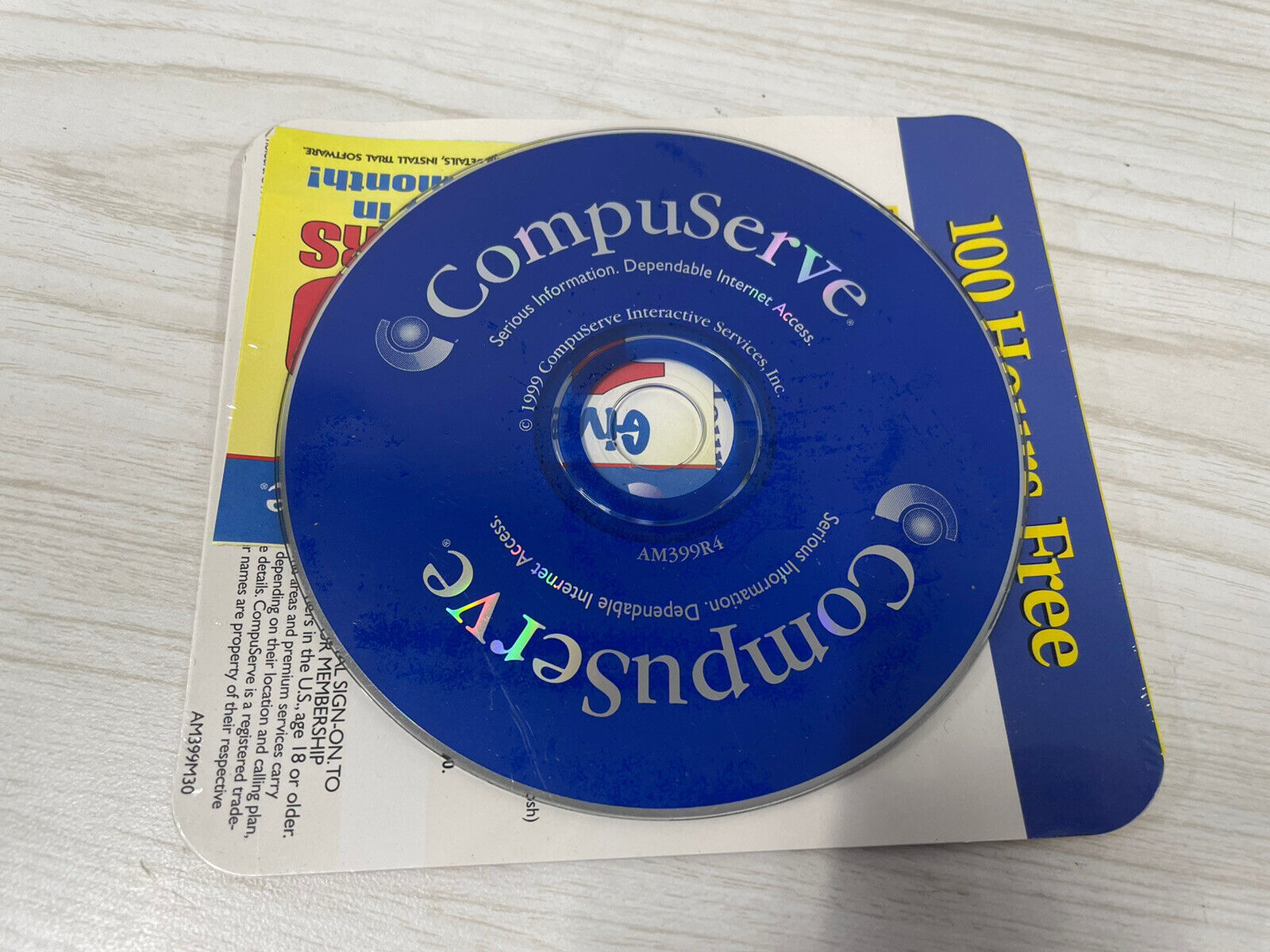 vintage software - 1999 CompuServe 4.0 CD - RARE SEALED