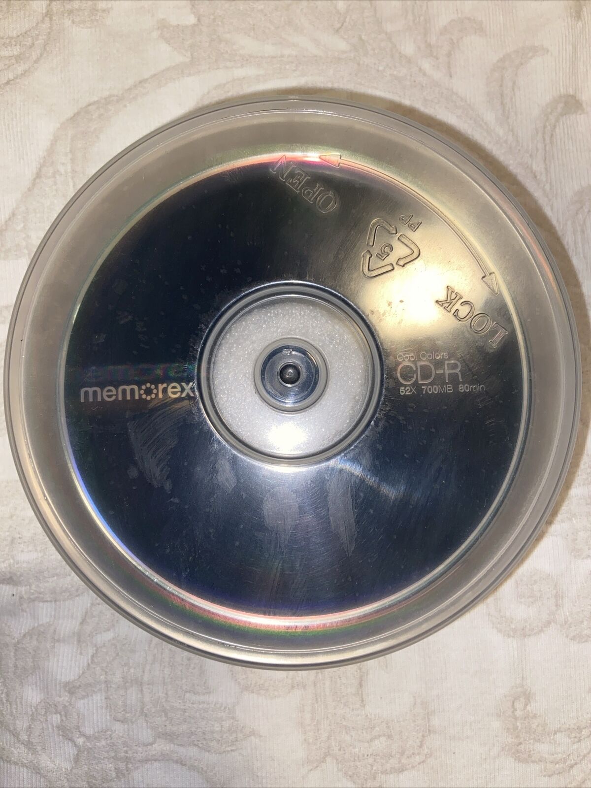 Lot Of 15 Memorex Black Cool Colors Recordable CD-R 700MB 52X 80 Min