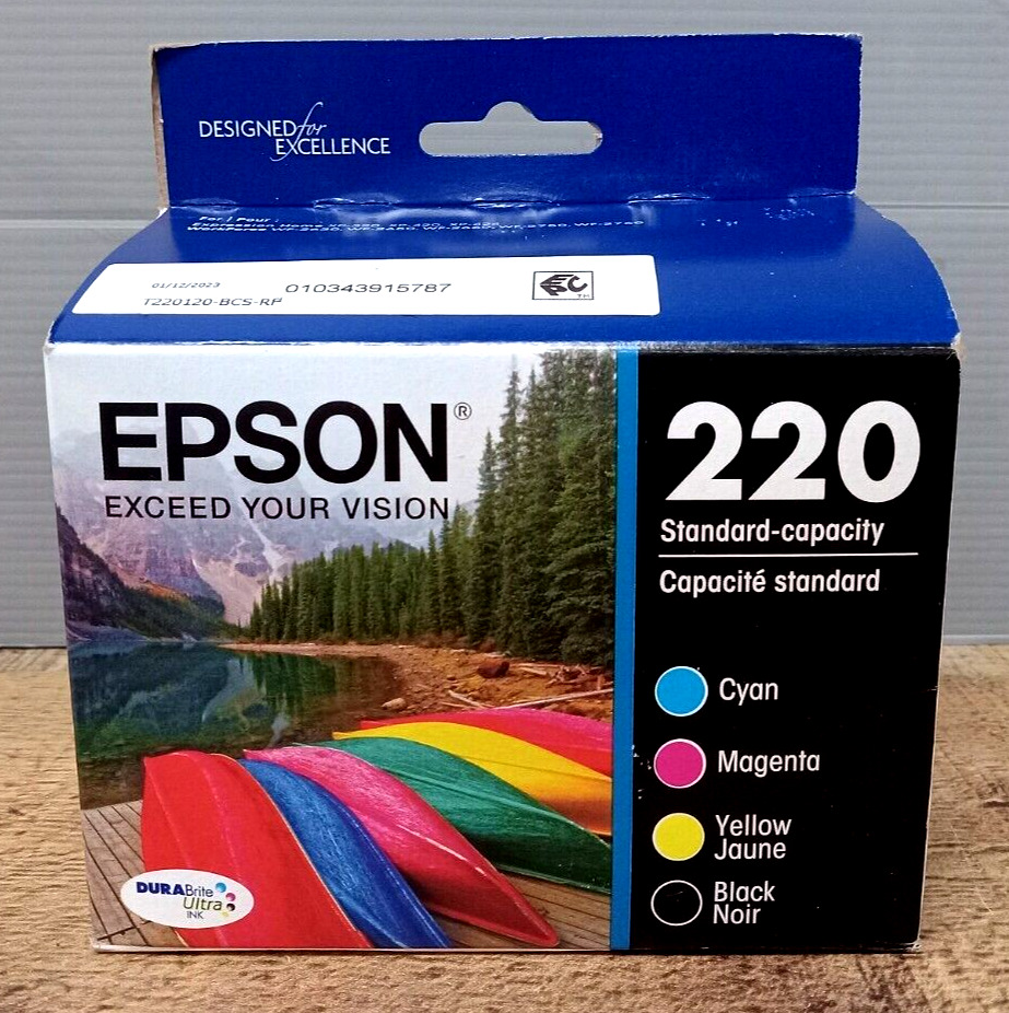 EPSON 220 DURABrite Ultra Ink Standard Capacity Black & Color Cartridge Combo
