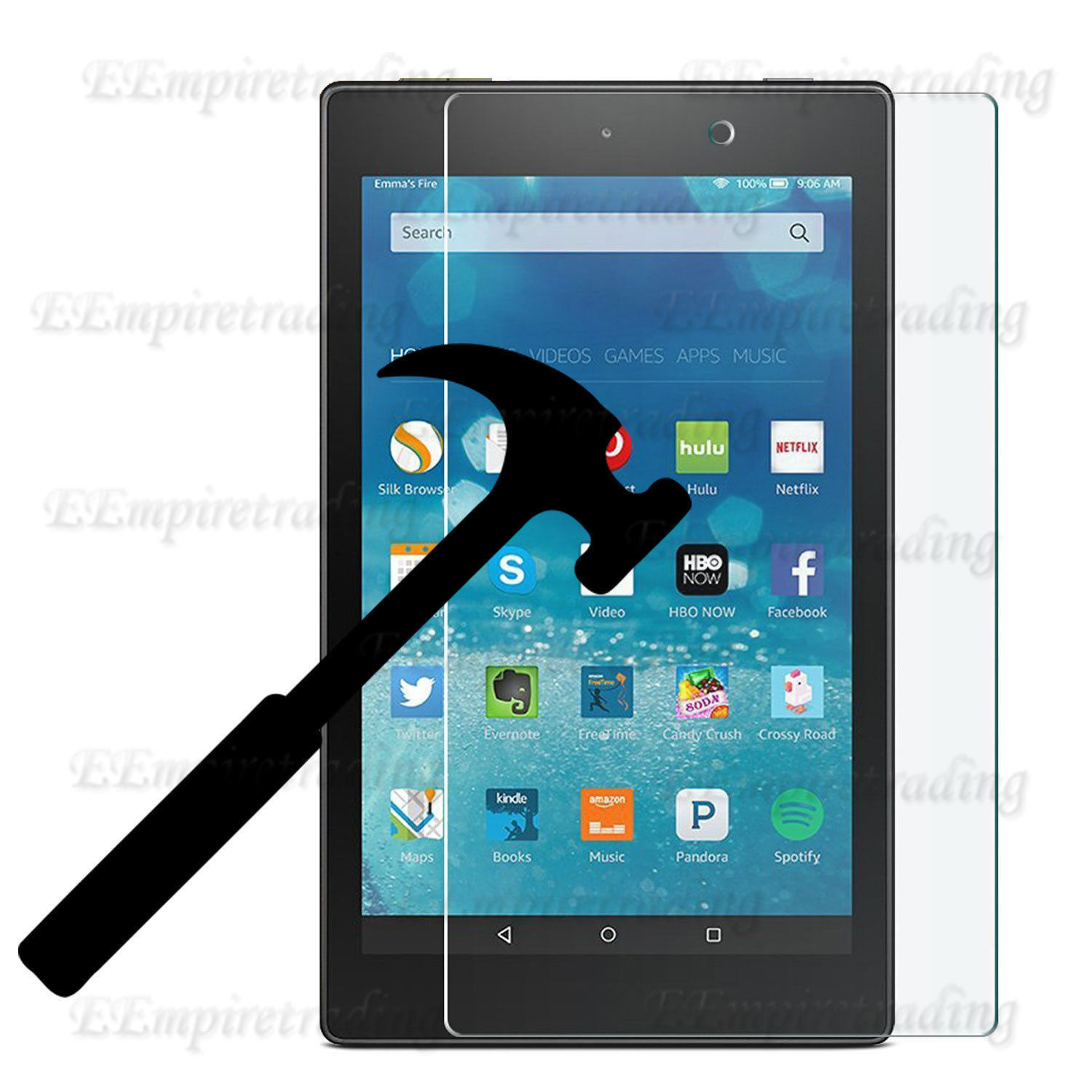 2X Tempered Glass Screen Protector For Amazon/ Samsung Galaxy/iPad/Lenovo Tablet