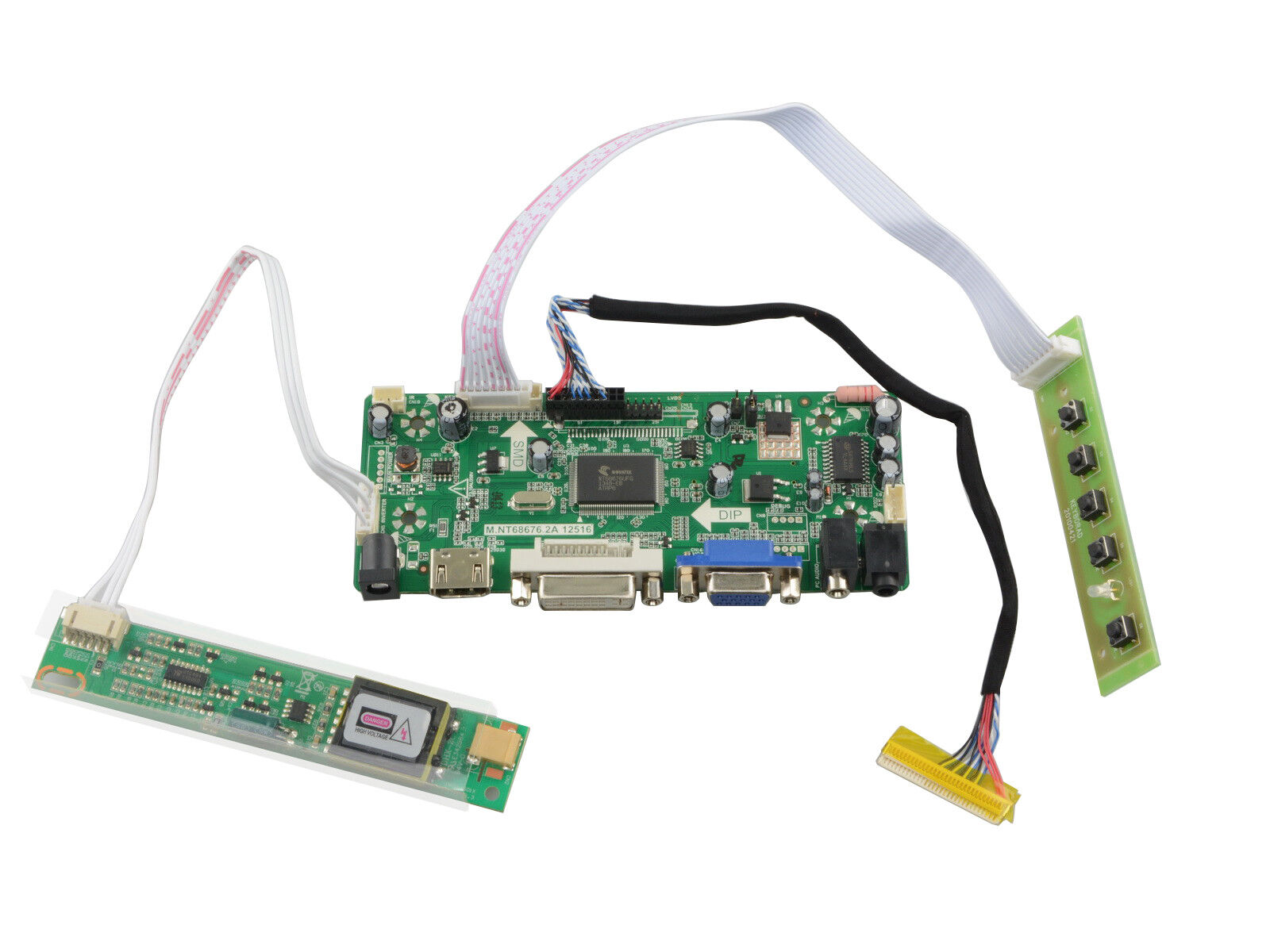 HDMI DVI VGA Audio LCD LVDS Controller Board DIY Kit for Laptop LCD LED Screen