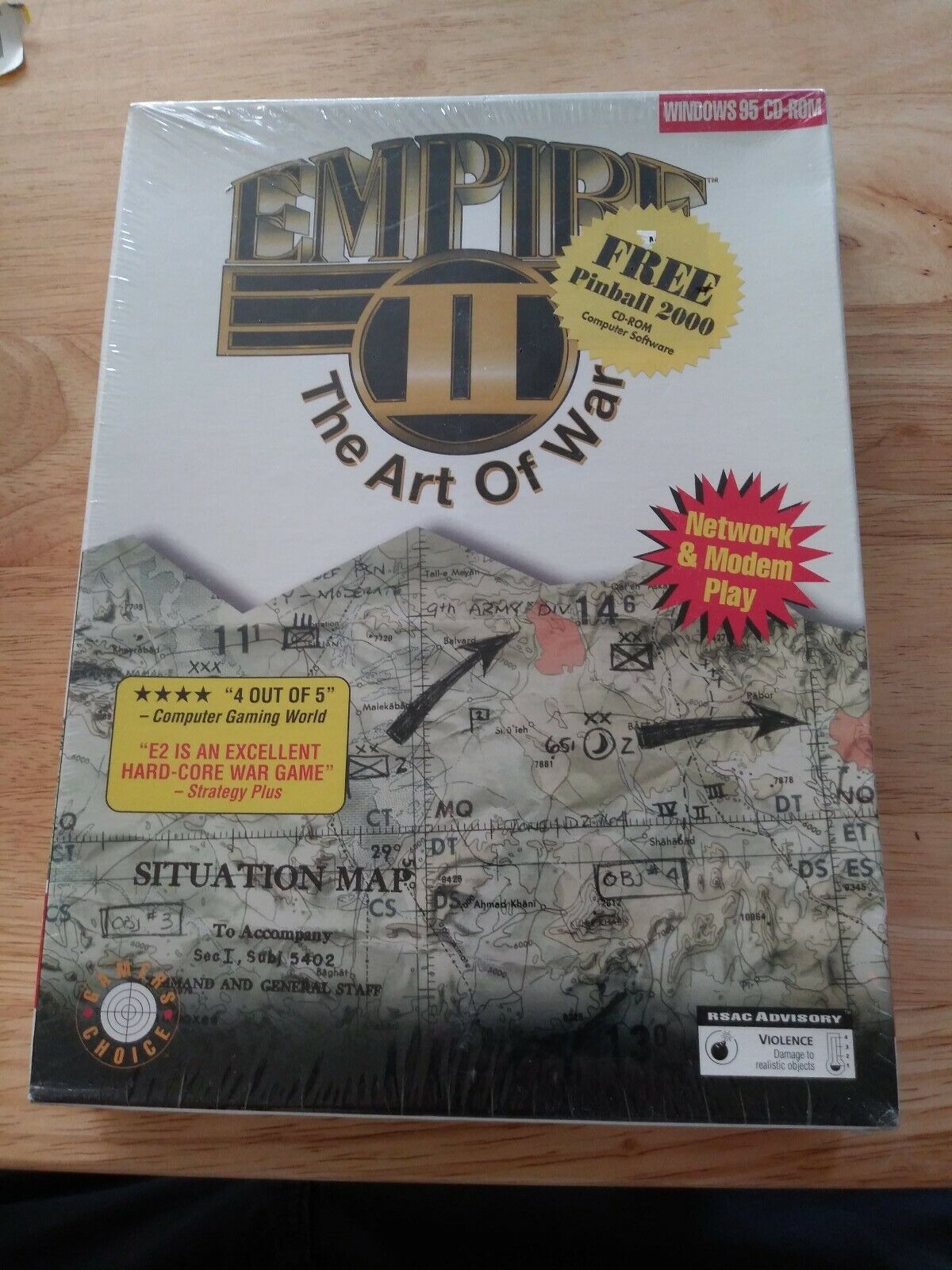 Empire II The Art of War PC game Brand New Sealed War game Windows 95 