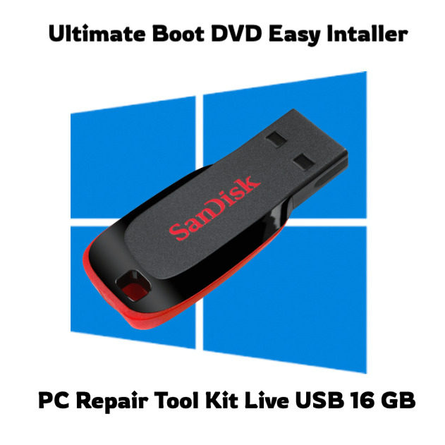 Ultimate Computer Repair Data Password Virus Recovery System Rescue USB Live