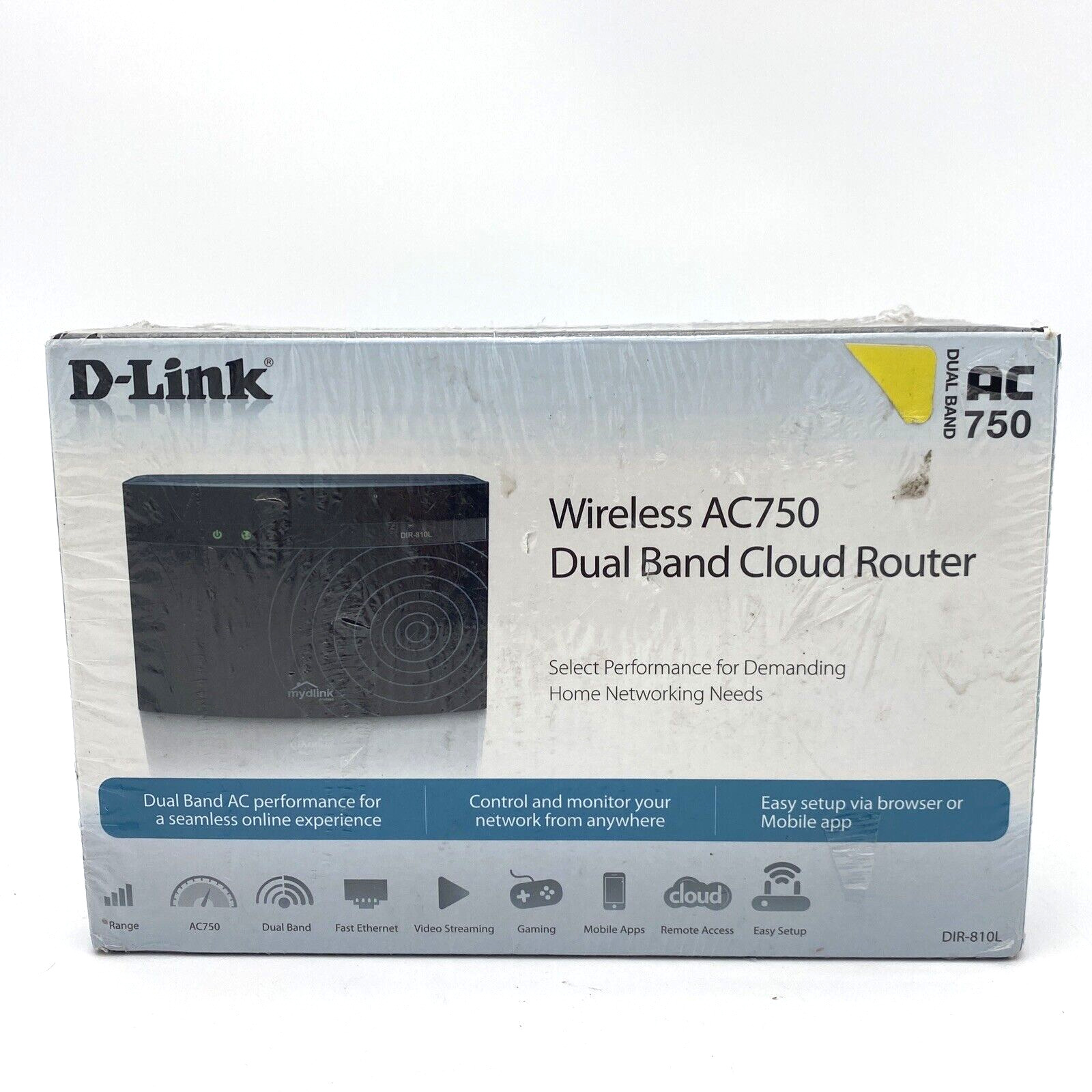 D-Link DIR-810L Wireless AC750 Dual Band Cloud Router New Sealed                