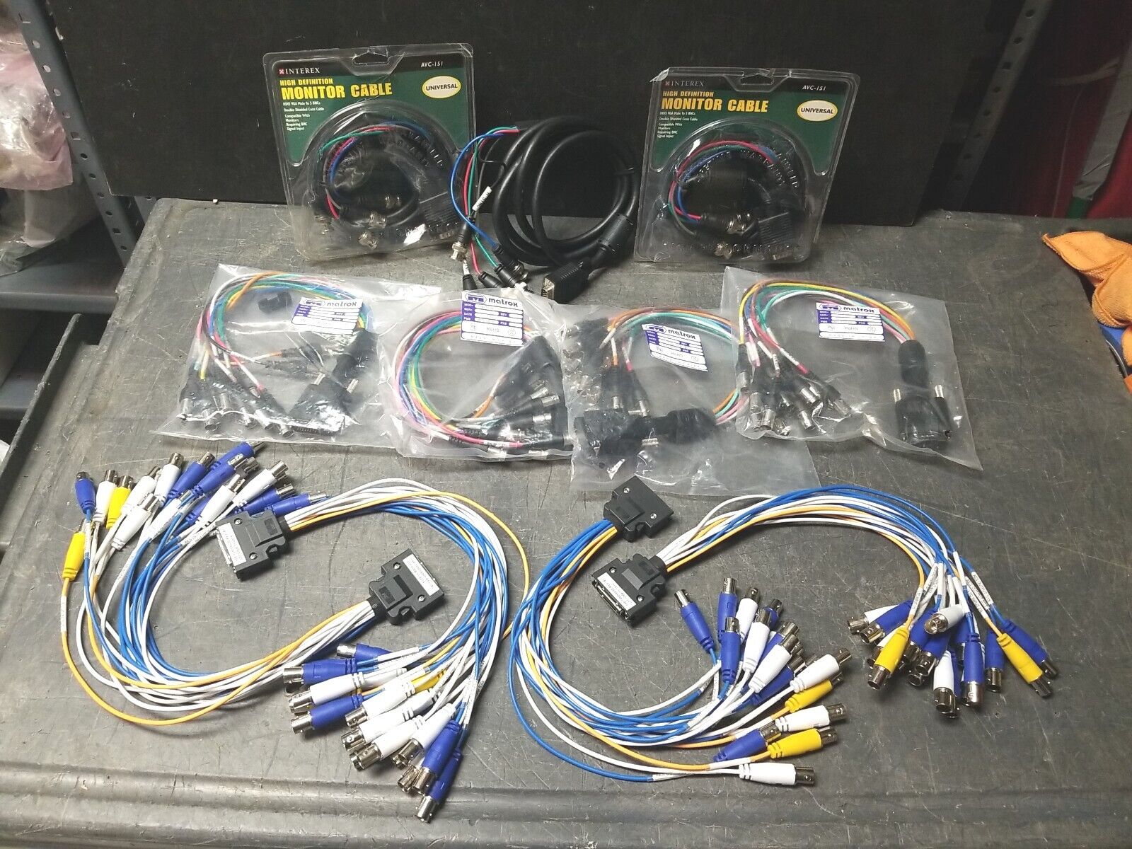 Lot of Monitor Cables & Break out Cables