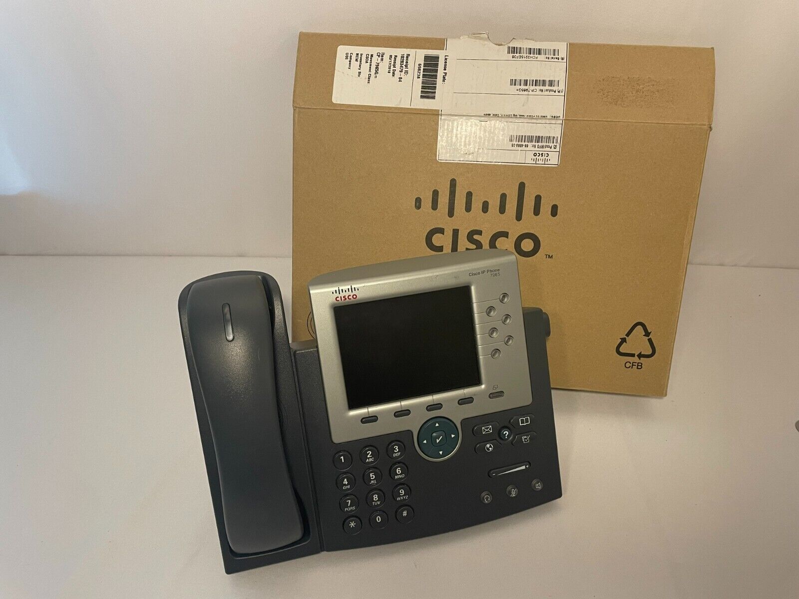 Cisco CP-7965G IP Phone Color Grey no wires