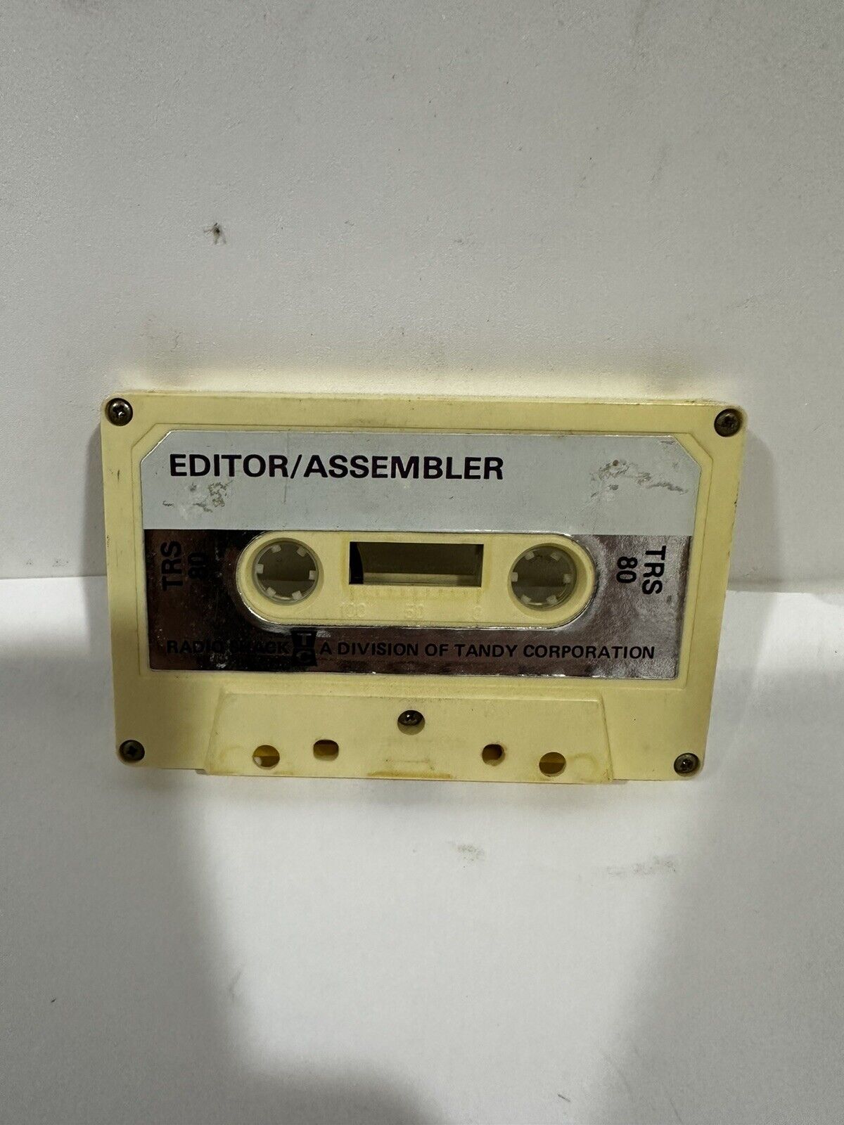 Editor Assembler TRS- 80 Cassette Tape Vintage Radio Shack Software Tandy