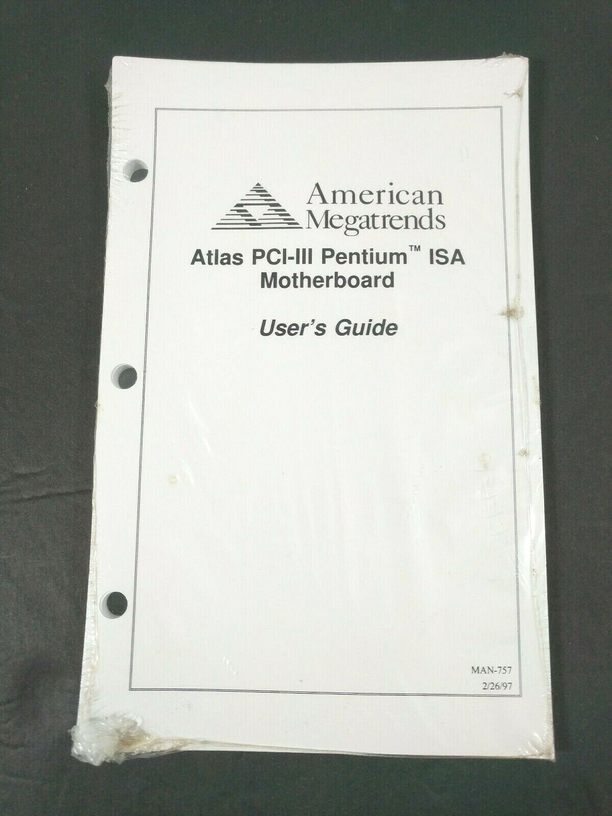Vintage Atlas PCI-III Pentium ISA Motherboard User Guide American Megatrends \'97