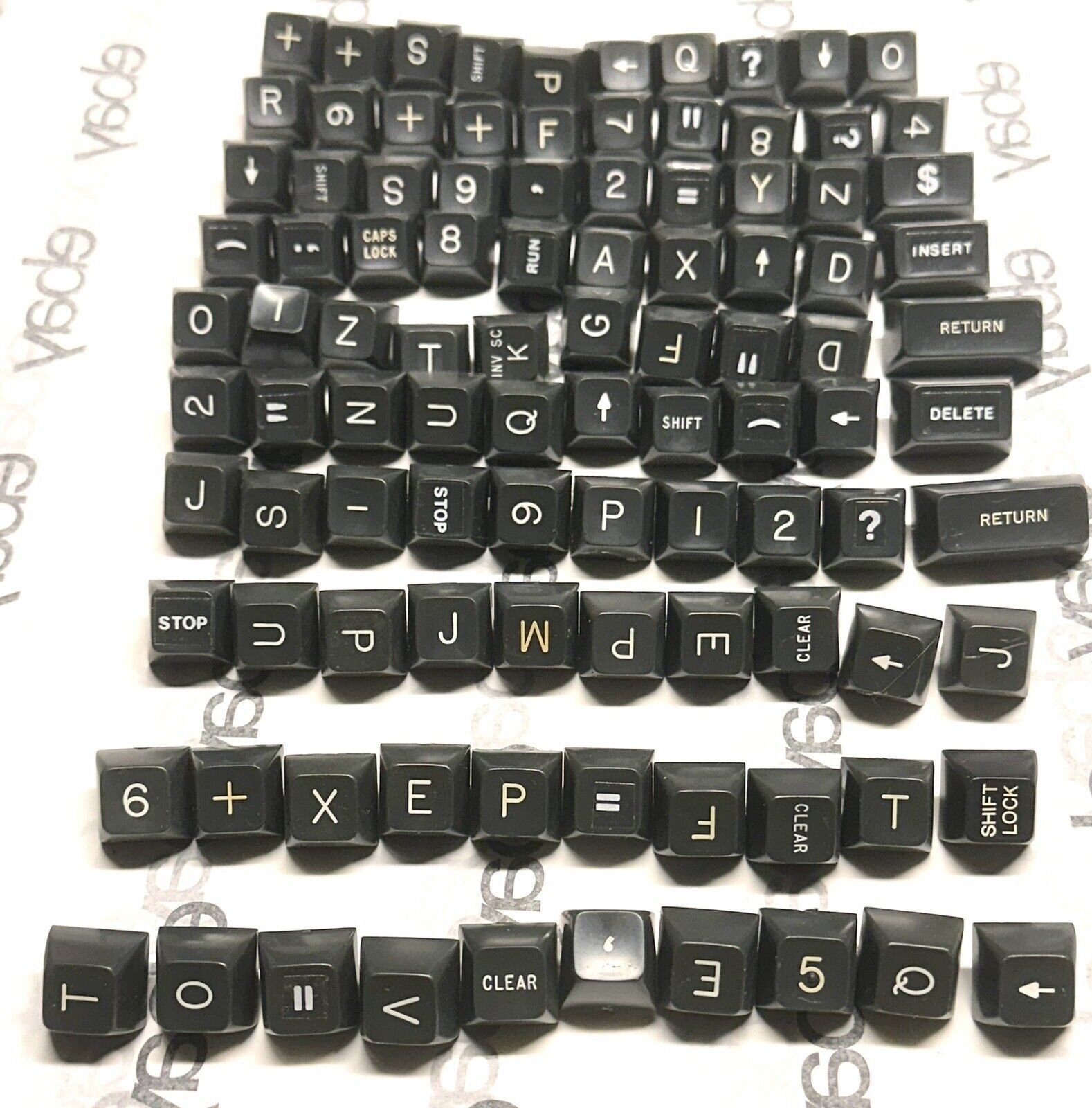 Vtg Exidy Computer Keyboard Replacement Keys ASSORTMENT  100 Keys