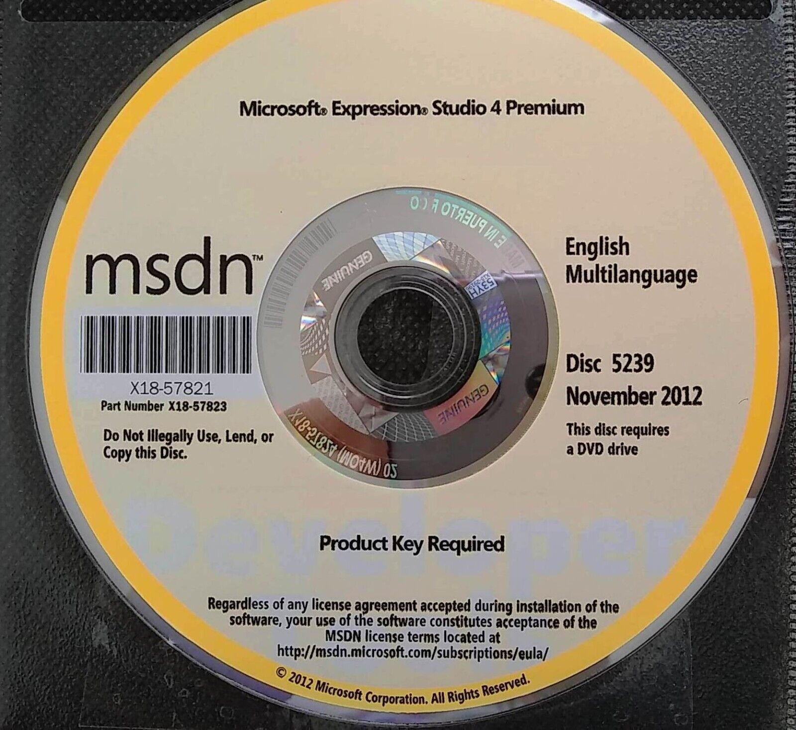 Microsoft Expression Studio 4 Premium Full Version DVD w/ Product Key =NEW=