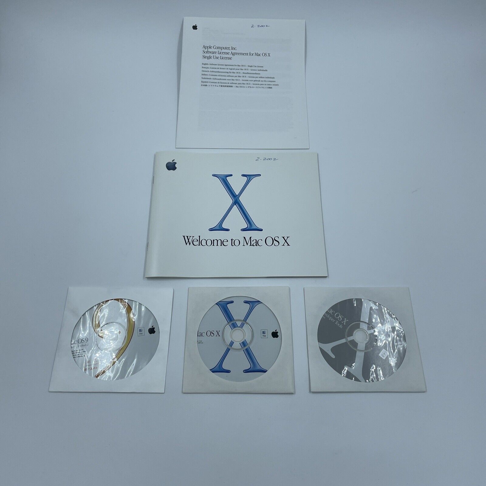 Vintage 2001 Apple Mac OS X v10.0 Retail Software CD Rare