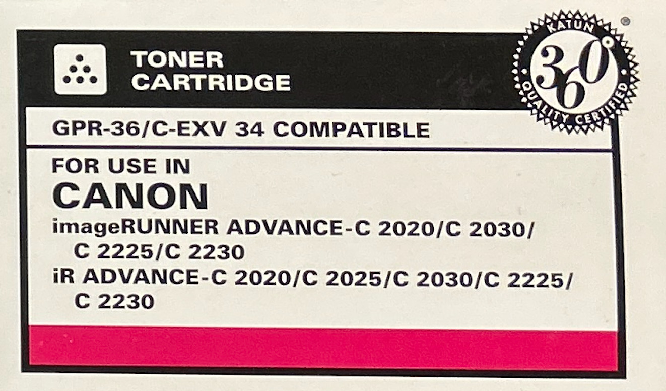 CANON Toner Cartridge color: MAGENTA (BRAND NEW, NEVER BEEN USED) 