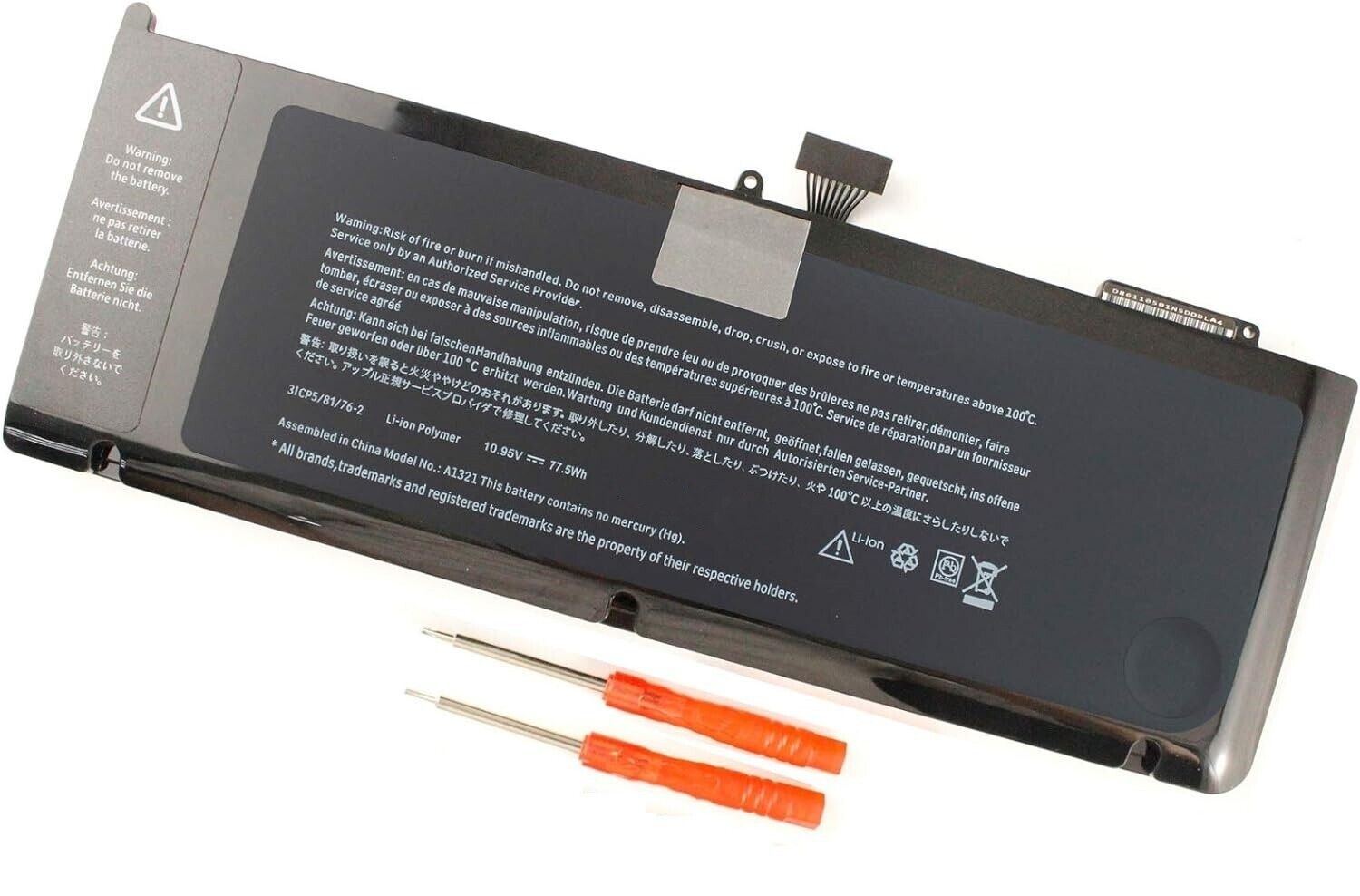A1321 Laptop Battery for MacBook Pro 15 Inch Mid 2009 Mid 2010, Replacement