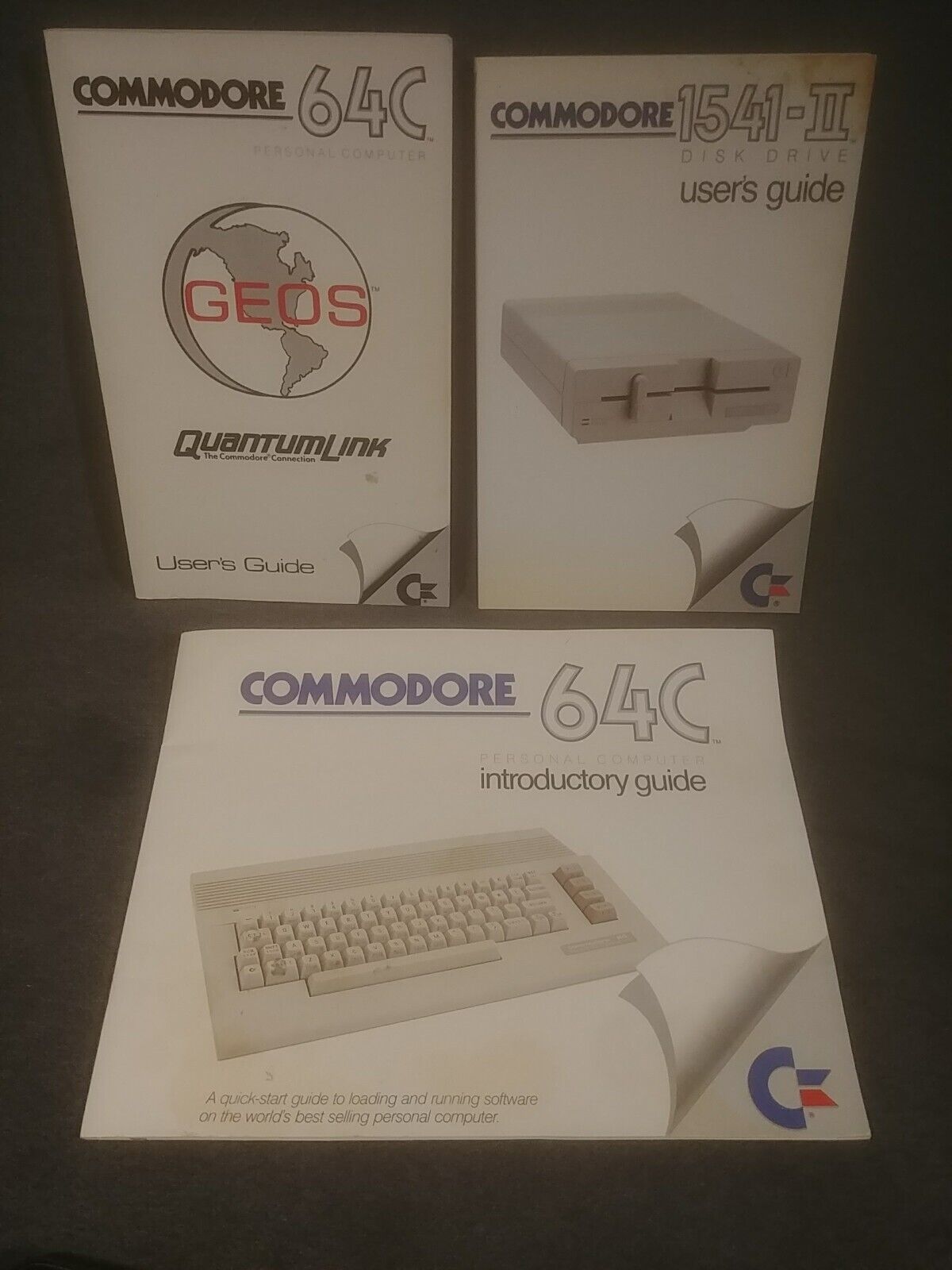 COMMODORE 64C computer Users Guide & Introductory Guide & 1541C Users Guide 