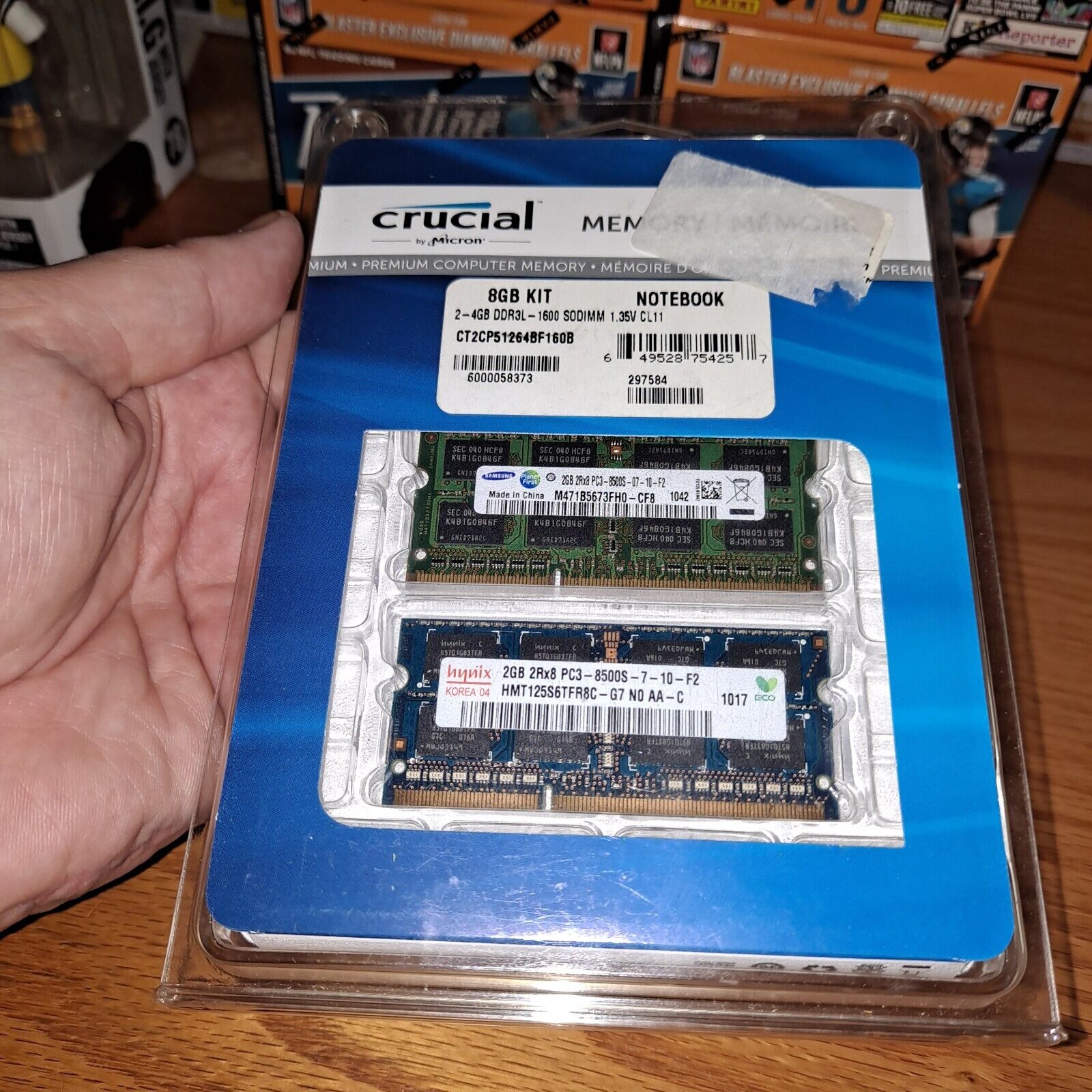 CRUCIAL Memory by Micron 8GB KIT 2-4GB Notebook DDR3L 1600 SODIMM CT2C4G3S160BM
