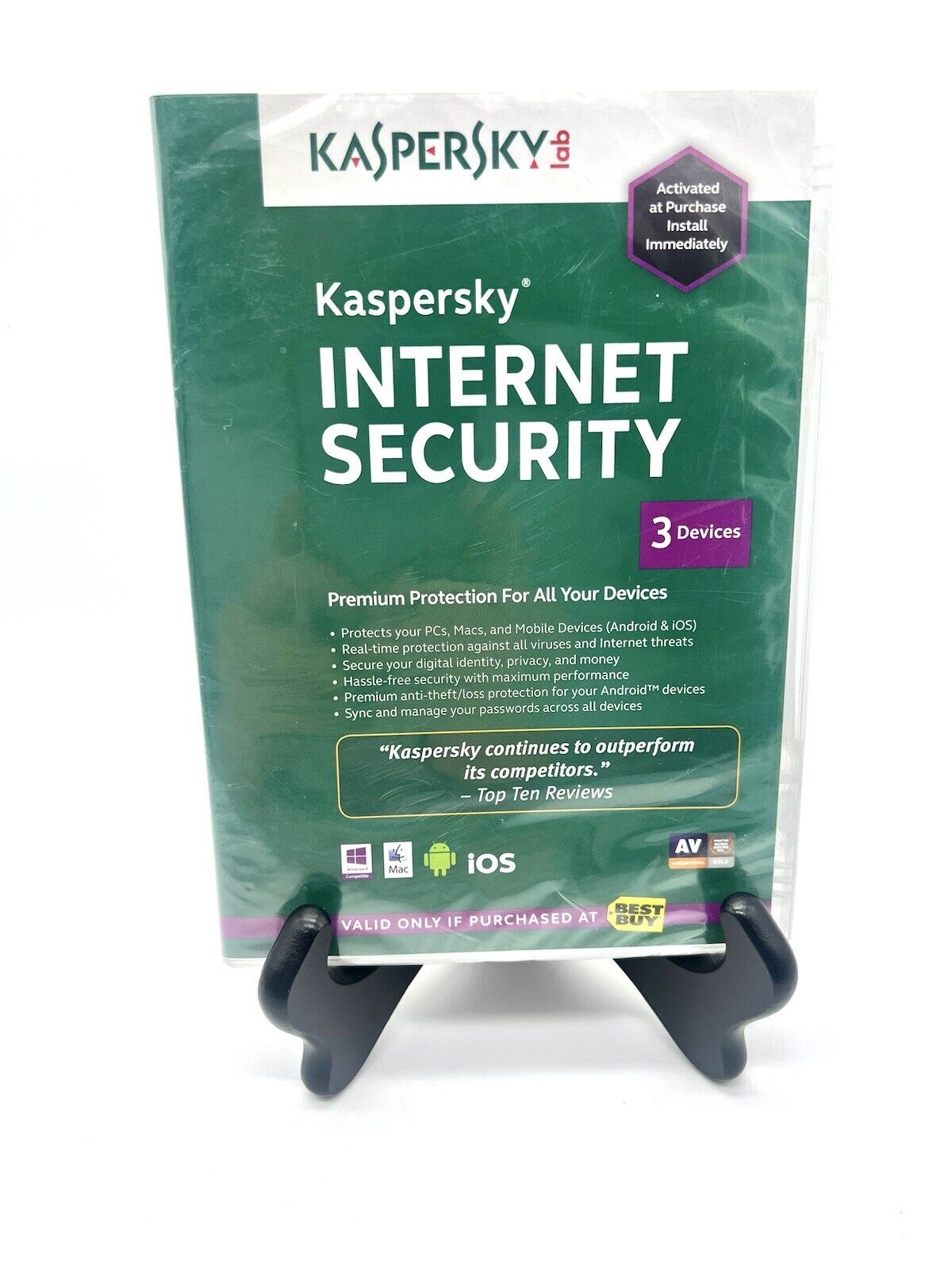 Kaspersky Internet Security 2013 PC Mac Android IOS Factory Sealed 3 Devices New