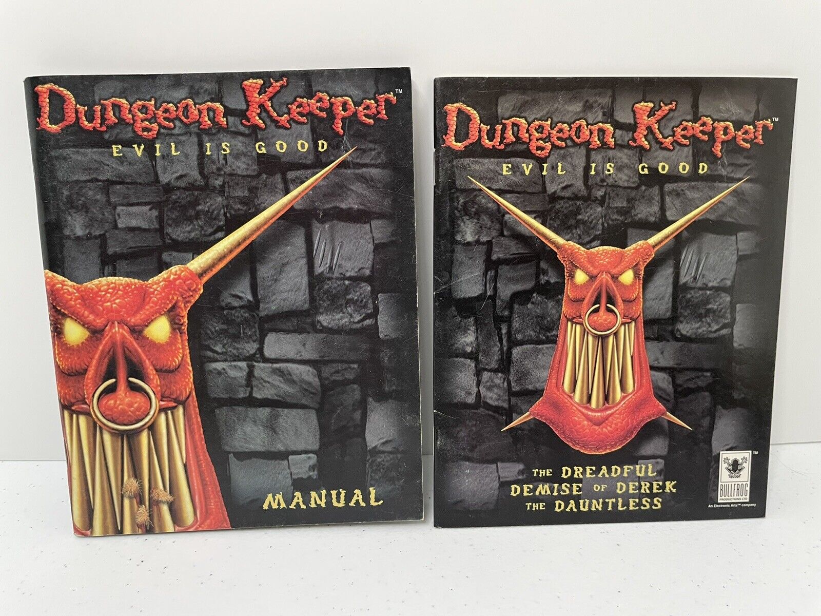 Dungeon Keeper Evil Is Good MANUAL ONLY RARE HTF
